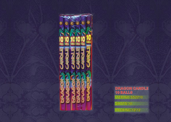 DRAGON CANDLE 10 BALLS