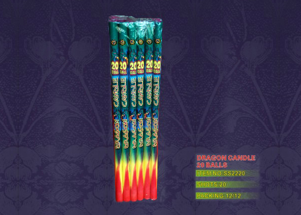 DRAGON CANDLE 20 BALLS