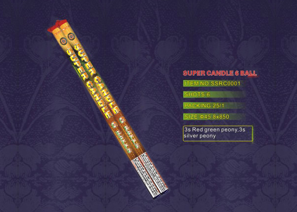 SUPER CANDLE 6 BALL